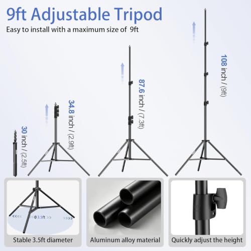 Image of EMART Photo Backdrop Stand, 9x10ft Back Drop Stand for Party, Photography