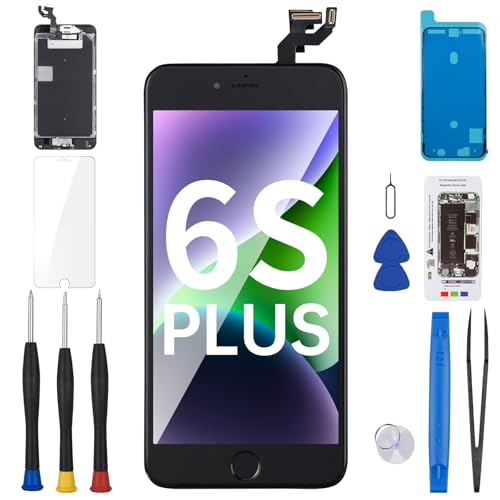 BESJMYT for iPhone 6S Plus Screen Replacement with Home Button 5.5 Black