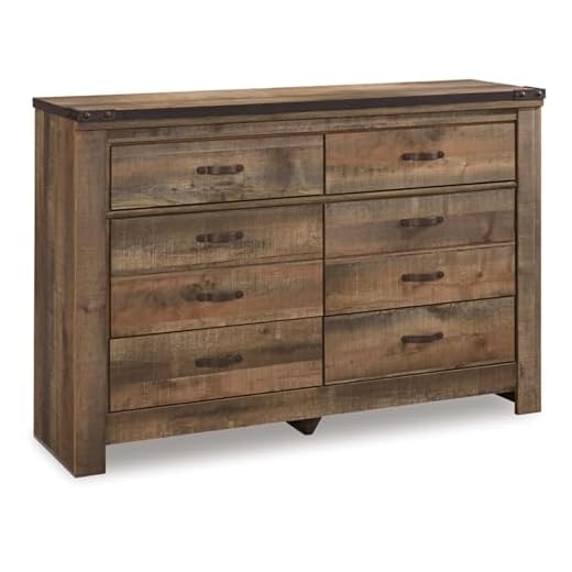 Rustic 6 Drawer Dresser for Bedroom