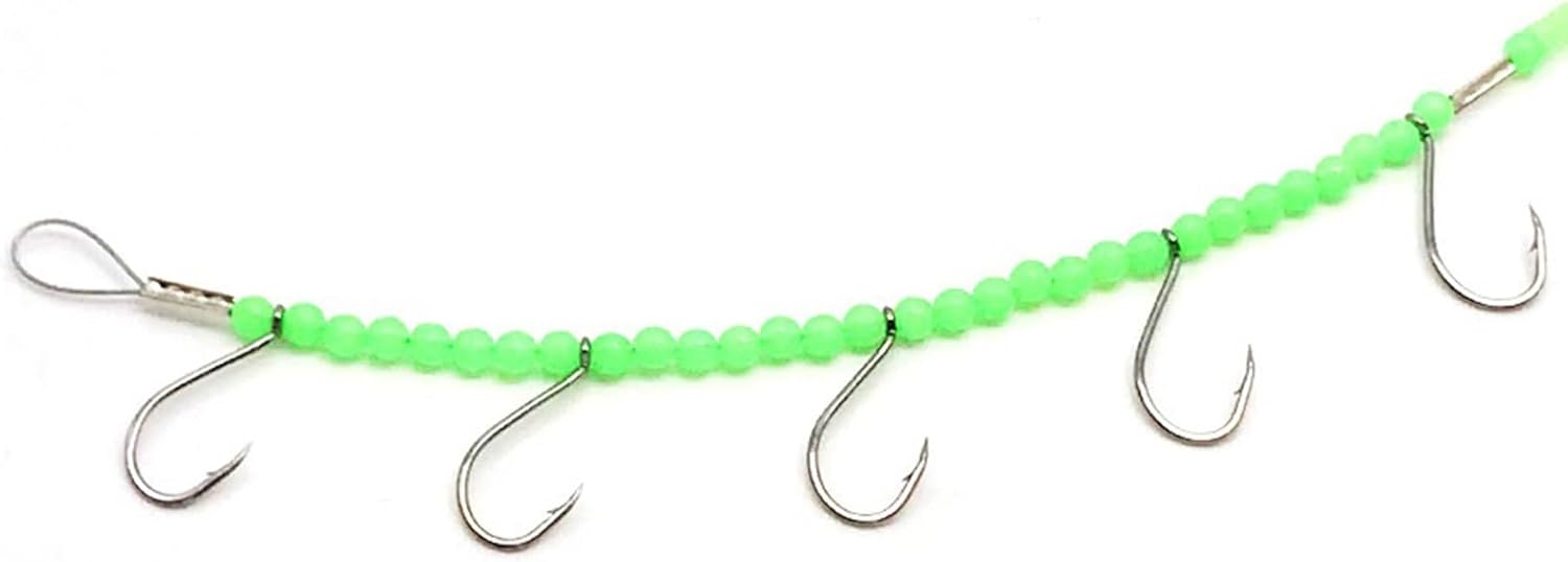 Fishing Hooks Sea Fishing Lures Bait Herring Trolling Glow Octopus Squid String Hooks Fishing Hooks