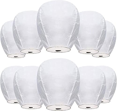 Paquete de 10 linternas de papel chinas para liberar memoria, un recuerdo inolvidable, faroles de papel decorativos para bendiciones de festivales, conmemorativos, funerales.