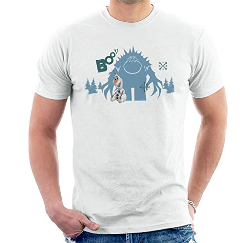 Image of Disney Frozen Marshmallow Behind Olaf Boo Men's T-Shirt White