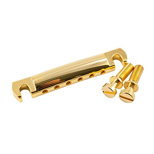 Kluson USA Aluminum Stop Tailpiece With Steel Studs Gold