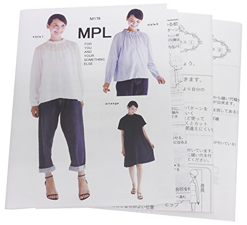 型紙 パターン MPL ハイネックシャーリングブラウス M179