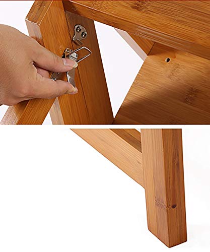 Taburete escalonado de madera y silla plegable para subir multifunción 7