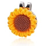 Design mignon: ce clip de chapeau présente un design de tournesol jaune brillant et joyeux qui est élégant et accrocheur, tandis que la conception magnétique assure un attachement sécurisé et sans tracas sans tomber.