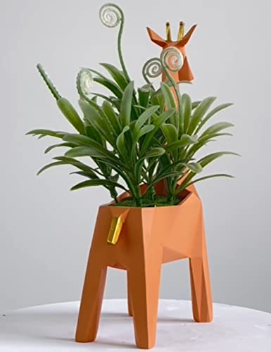 Amoy-Art Giraffa Regali Scultura Vaso di Fiori