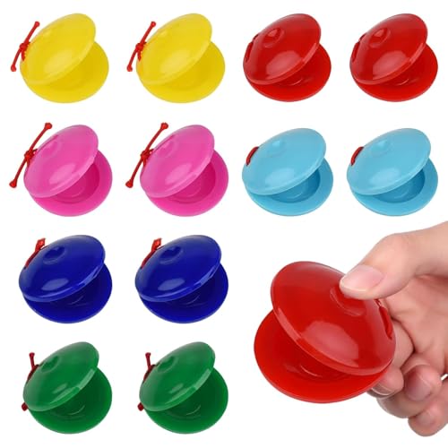 LDBKLGHJ Set de Castañuelas de Dedos de Colores - Instrumento