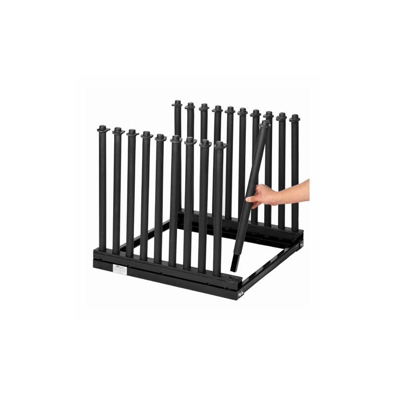 Windshield Rack 9-Lite, Windshield Truck Rack Steel, Windshield Glass Rack 24-Inch Height, Windshield Rack for Truck w/PVC Pad & Foam Padding, Glass Rack for Truck, for Glass Transportation