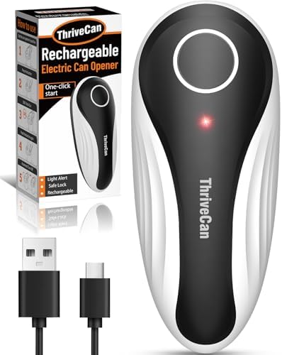 Can Opener Electric, Rechargeable One Touch Automatic Can Opener,...