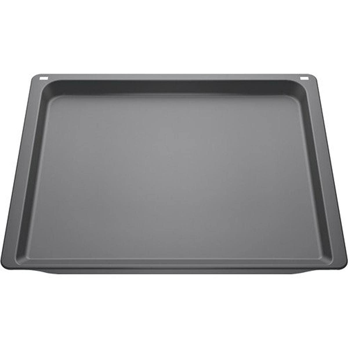 Bosch HEZ631070 / universelles Backblech/emailliert / 37,5 × 45,5 × 3 cm (L × B × H) / anthrazit & Bosch HEZ634000 Zubehör für Backöfen, Kombi-/ Grillrost, Edelstahl, Made in Germany
