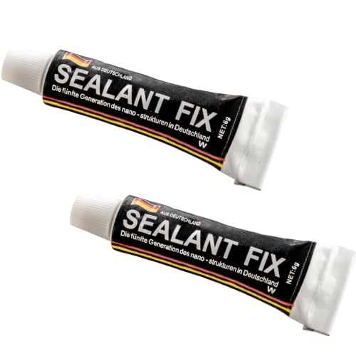 Adhesivo Sellador Resistente para Montaje Sin Taladro - Pegamento Universal para Accesorios de Baño y Cocina, Impermeable y Duradero (Set de 2 Tubos de 6 g Cada Uno)