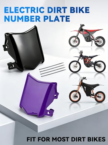 Image of Ebike Front Number Plate Universal for Surron Talaria Black
