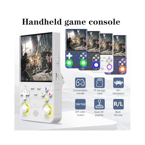 gamesoul R36 Ultra Retro Handheld Game Console, 4.0 Inch IPS Screen, 64G Storage, 20000+ Games, 3000mAh Rechargeable, Linux, Blue 2 413eXJX7dvL