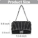 Farcauo Denim Purse for Women Trendy Jean Purses Large Denim Tote Bag Fashion Crossbody Bags with Chain Black Shoulder Bag
