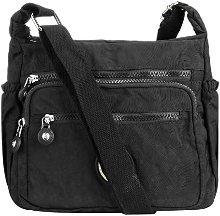 Womens Multi-Pocket Casual Crossbody Handbags Waterproof Shoulder Bags Satchel Girls Ladies Crossbody Side