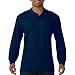 Gildan - Polo de manga larga algodón pique doble hombre caballero (Grande...