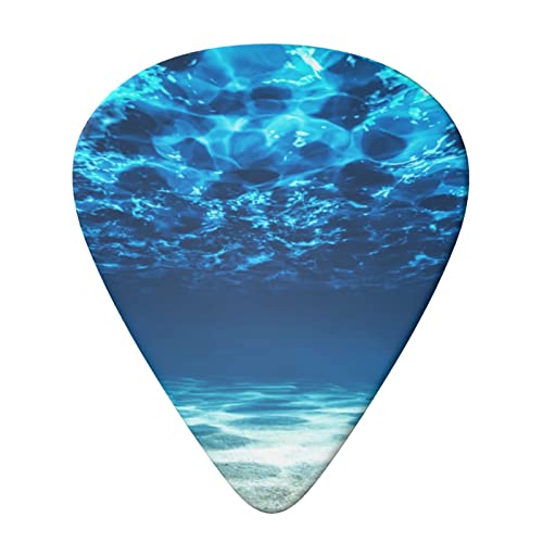 Lot de 6 médiators imprimés plage tropicale sous l’eau avec boîte de rangement pour guitare acoustique et électrique - Les Beatles, Paul McCartney, John Lennon, RIngo Starr, George Harrison Lot de 6 médiators imprimés plage tropicale sous l'eau avec boîte de rangement pour guitare acoustique et électrique – Image 4