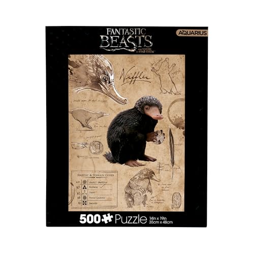 Aquarius Fantastic Beasts Niffler (500 Piece Jigsaw Puzzle) - Glare Free - Precision Fit - Officially Licensed Fantastic Beasts Merchandise & Collectibles - 14x19 Inches