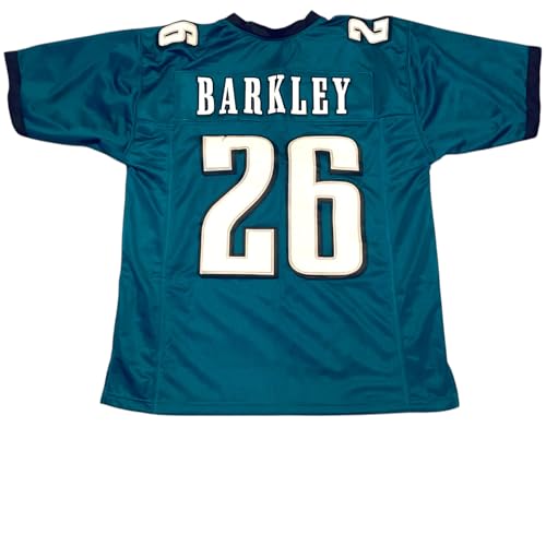 Saquon Barkley Green Jersey Stitched Custom Football New No Brand/Logos Adult Sizes (US, Alpha, Medium, Regular, Regular, Green)