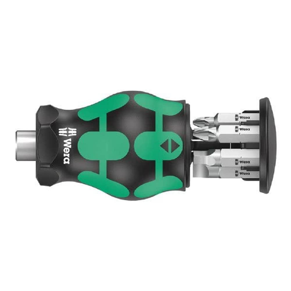 Wera Multicolor Kraftform Kompakt Stubby Magazine 5, Bitholding Screwdriver With Bit Magazine - 05008878001