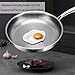 Siraat Pure Titanium Pan, 100% Pure Titanium Hammered Non-Stick Frying Pan with Lid - No Coating Cookware for All Stovetops, Induction, Gas, Electric - Home Titanium Cookware (With lid, 11.02)
