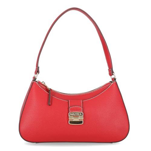 Image of Nautica Voyager Hobo Bag for Women, Vegan Leather Women's Purse, Large Shoulder Handbag with Zipper Closure