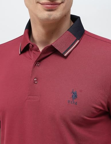 Image of U.S.Polo Association Men's Solid Regular Fit Polo Shirt