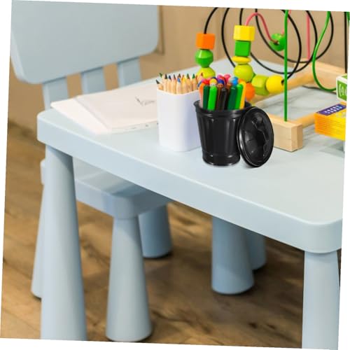 Bote de basura pequeño de escritorio con tapa iplusmile miniatura 4