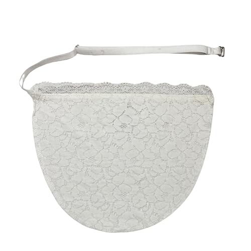 Image of INSECRET Cotton Nylon Lace Cami Slip Cleavage Cover Bra Insert - Pack of 2