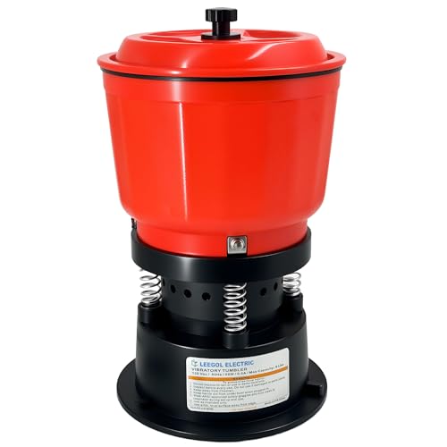 Leegol Electric 9 Lbs Vibratory Tumbler for Rocks Metal Parts Coin