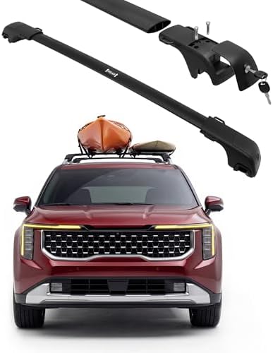 330lbs Lockable Roof Rack Cross Bars for Kia Carnival & Carnival ...
