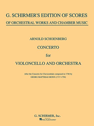 Concerto for Cello & Orchestra grand livre de partition pour violoncelle édition d'étude
