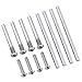 HobbyPark Aluminum Front & Rear Suspension Arms for 1/10 Traxxas Slash 4x4, Stampede 4x4, Rustler 4x4 VXL, Replacement of 3655 Option Hop Ups (4-Pack)