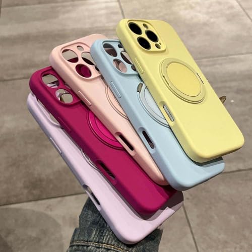 Coque silicone iPhone 15 Pro noire avec bague support pour le bureau - 6