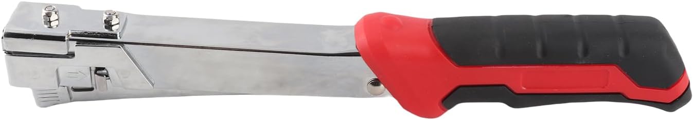 Pongnas Staple Machine, Hammer Tacker with Ergonomic Handle Alloy Steel Staple Machine for Upholstering for Wood, Crafts, Carpentry, Interior Decoration