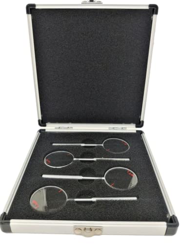 EyeElite 0.25/0.50/0.75/1.00 Optometry Trial Jackson Cross Cylinder Set Diopters Optics Lens/w Case
