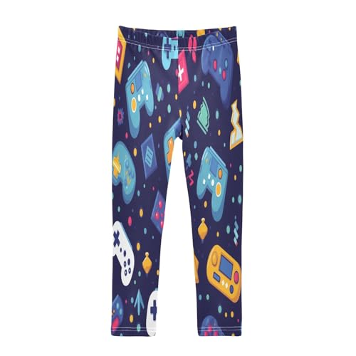 Toddler Girls Leggings Printed Yoga Pants Leggings Games Console for Kids