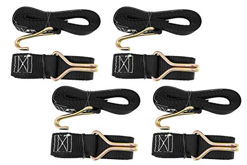 Mytee Products (4 Pack) Replacement Straps for Ladder Ratchet Tie Down 1-1/2” x 7’