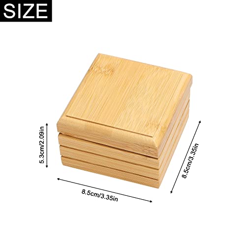 Nmfin 2Pack Wooden Soap Holders Bathroom Soap Dish,Natural Handcrafted Bar Soap Holder With Lid,Handmade Wooden Bamboo Soap Box Tray For Shower Bathroom #TOP6