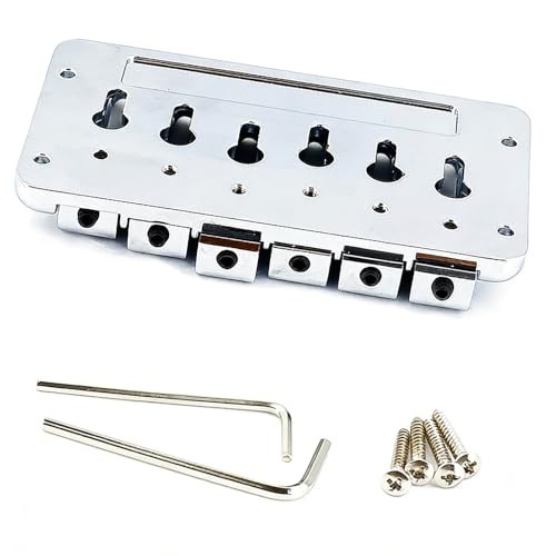 Pont fixe de guitare en alliage de zinc pour installer facilement son chevalet chez soi - 5