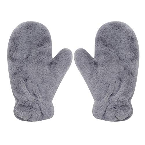 RARITYUS Cute Cat Paws Full Finger Gloves Fluffy Plush Winter Warm Mittens Hand Warmer for Women Teenager Girls2