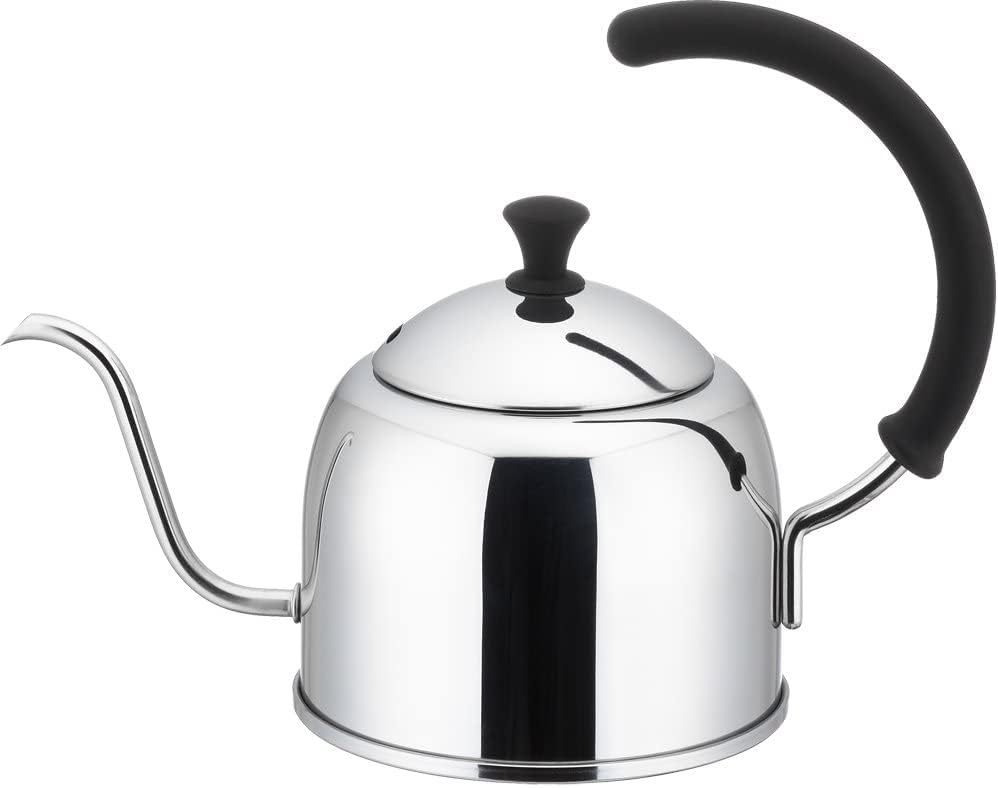 Miyazaki Seisakusho MCO-1 Miyacoffee Coffee Pot, 0.3 fl oz (0.9 L), Induction Compatible, Mirror