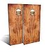 Slick Woody's Burnt Wood Cornhole Set, 4 by 2 Feet