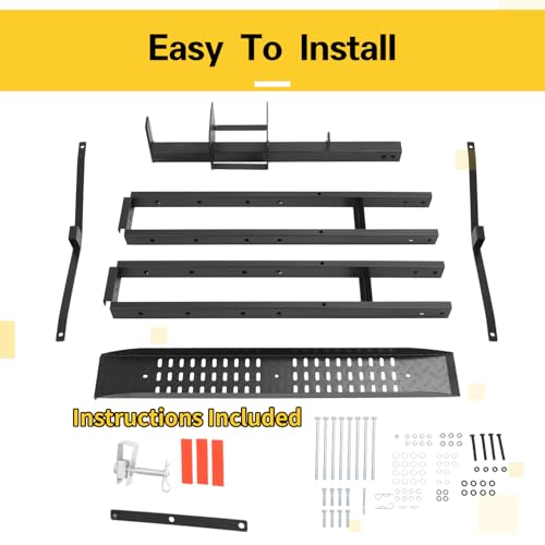 Ecotric ECOTNSMRC001 500Lbs Motorcycle Trailer Hitch Carrier Scooter Dirt Bike Hauler Hitch Mount Rack thumb #4