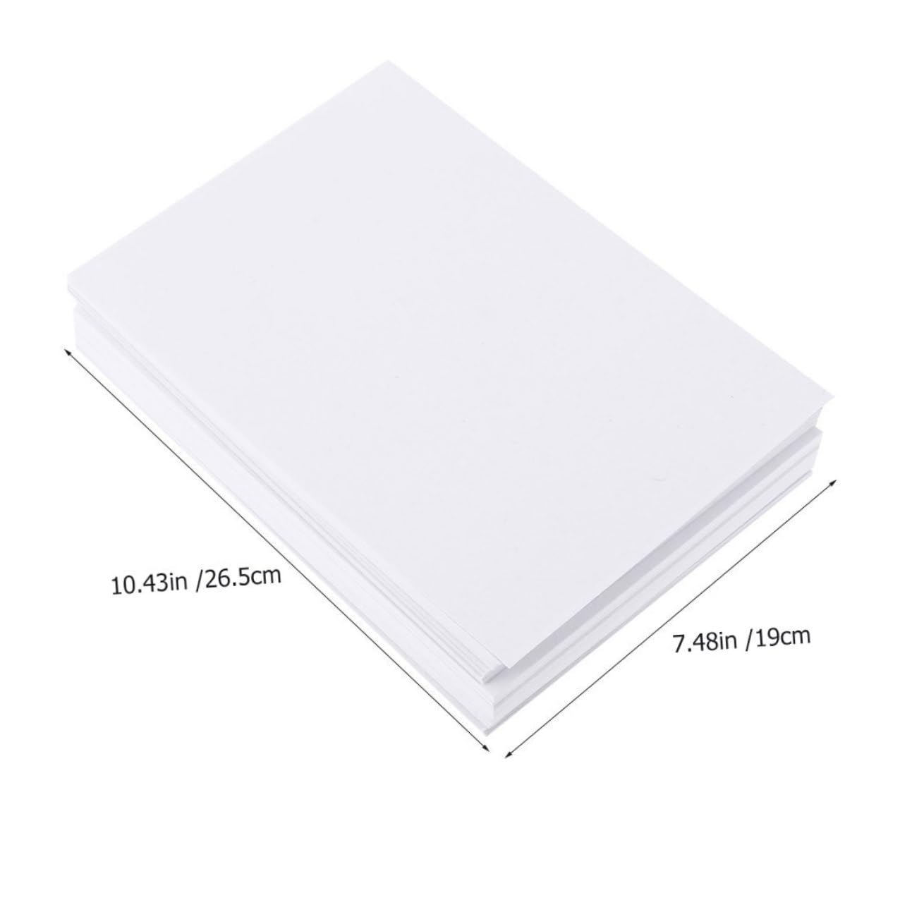 Gogogmee Aquarellpapier Glatte Oberfläche für Anfänger und Schüler 100 Blatt Weißes Papier zum Skizzieren und Malen 100 Stück Malzubehör