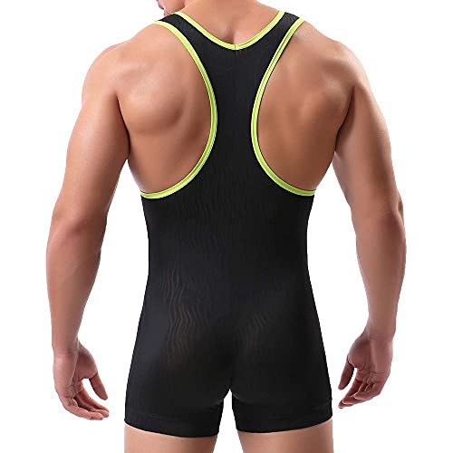 Men Athletic Supporters Undershirts Wrestling Singlet Sports Gym Jumpsuit Underwear Boxers3