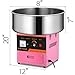 VEVOR Commercial Cotton Candy Machine, Electric Floss Maker with Stainless Steel Bowl, Sugar Scoop and Large Storage Drawer, for Home Party Carnival, Pink
