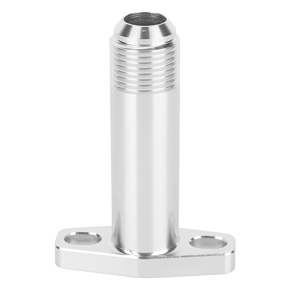 Flangia di Scarico Ritorno Olio Turbo, Flangia di Ritorno Scarico Olio Turbo in Alluminio 10AN Sostituzione Adatto per Garrett/HKS GT2560 GT2530 GT2860