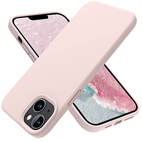OTOFLY Designed for iPhone 14 Plus Case, Silicone Shockproof Slim Thin Phone Case for iPhone 14 Plus 6.7 inch (Chalk Pink)